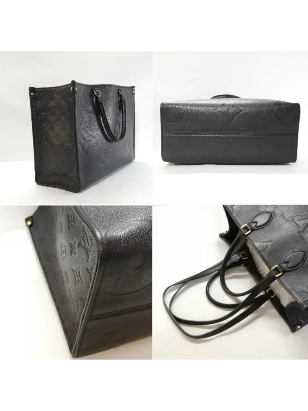 Louis Vuitton on the Go MM Black Tote
